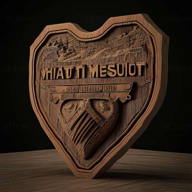 3D model Fallout New Vegas   HoneHearts game (STL)